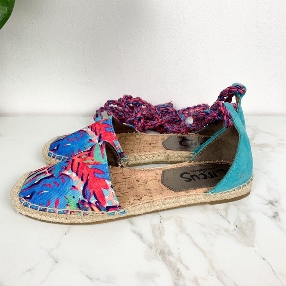 Circus by Sam Edelman Lenora Tropical Espadrilles Sz 6 1/2 - Picture 4 of 10